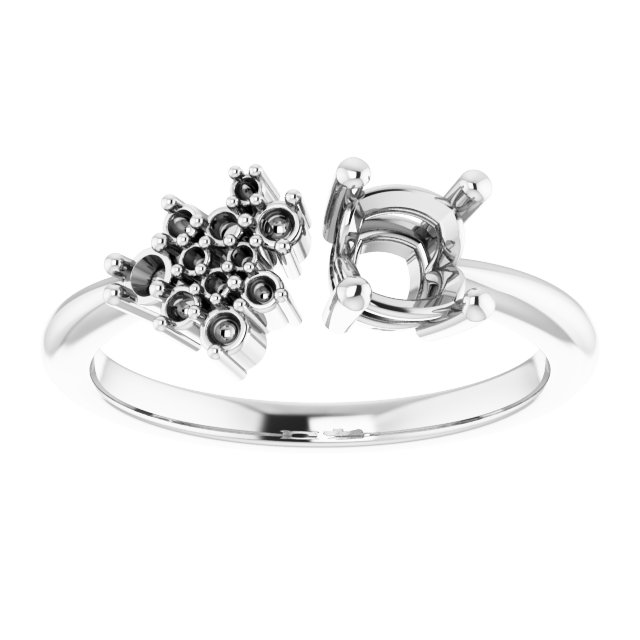8x5 mm Pear Ring Mounting view 3