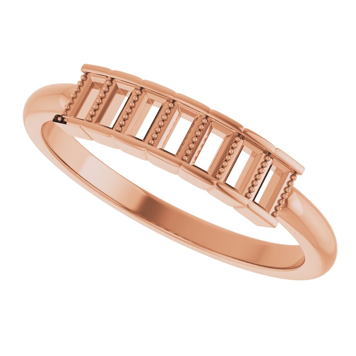 1/4 CTW Natural Diamond Stackable Ring view 5