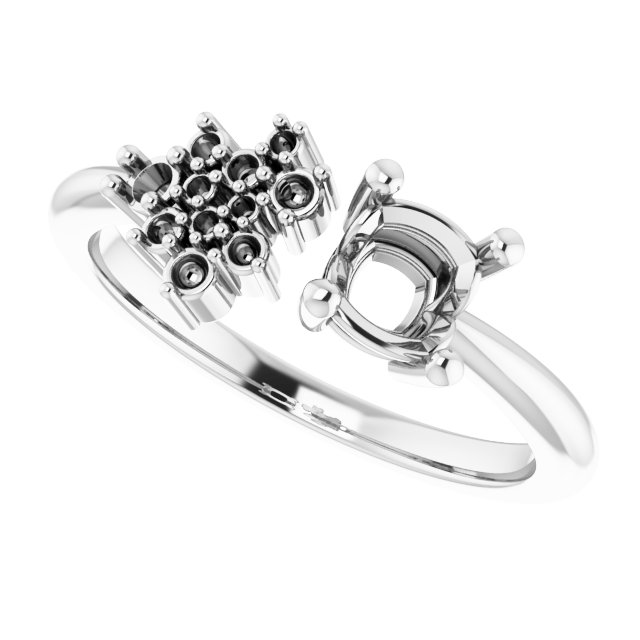 8x5 mm Pear Ring Mounting view 5