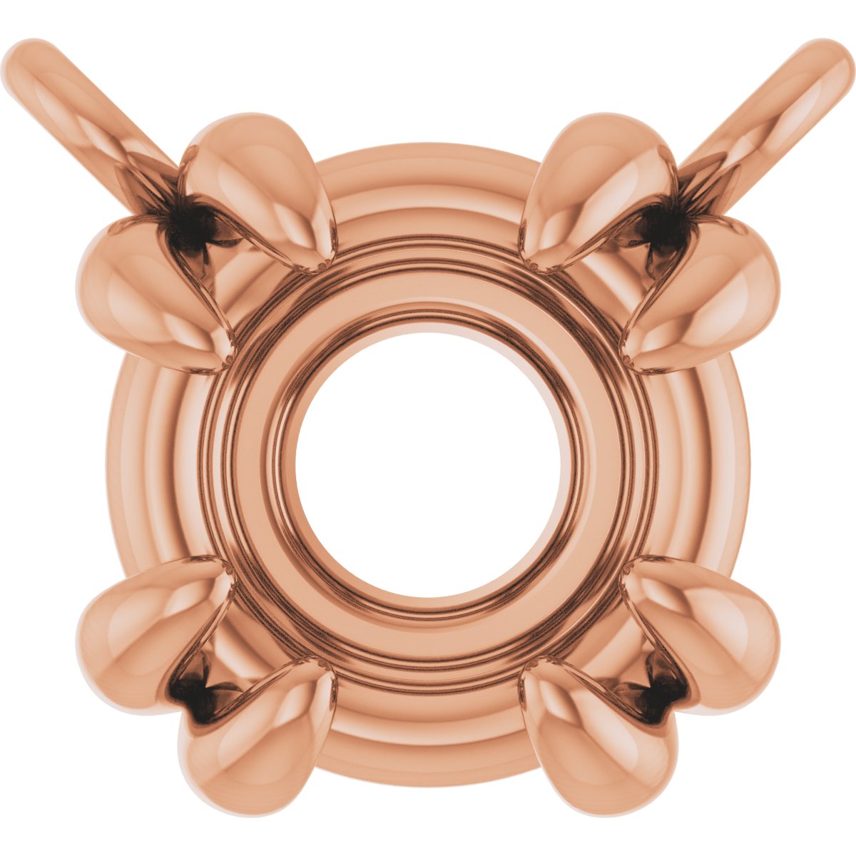 Double-Claw Solitaire Necklace Center