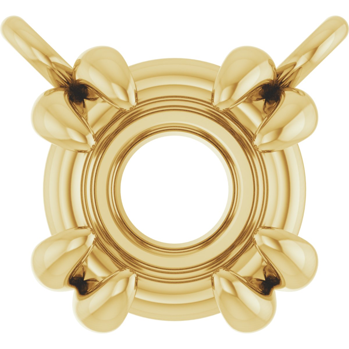 Double-Claw Solitaire Necklace Center