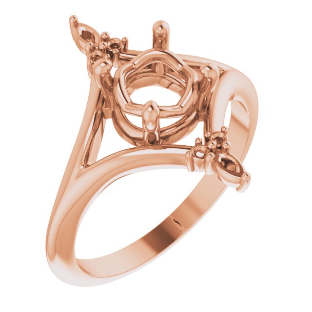 Accented Engagement Ring or Band