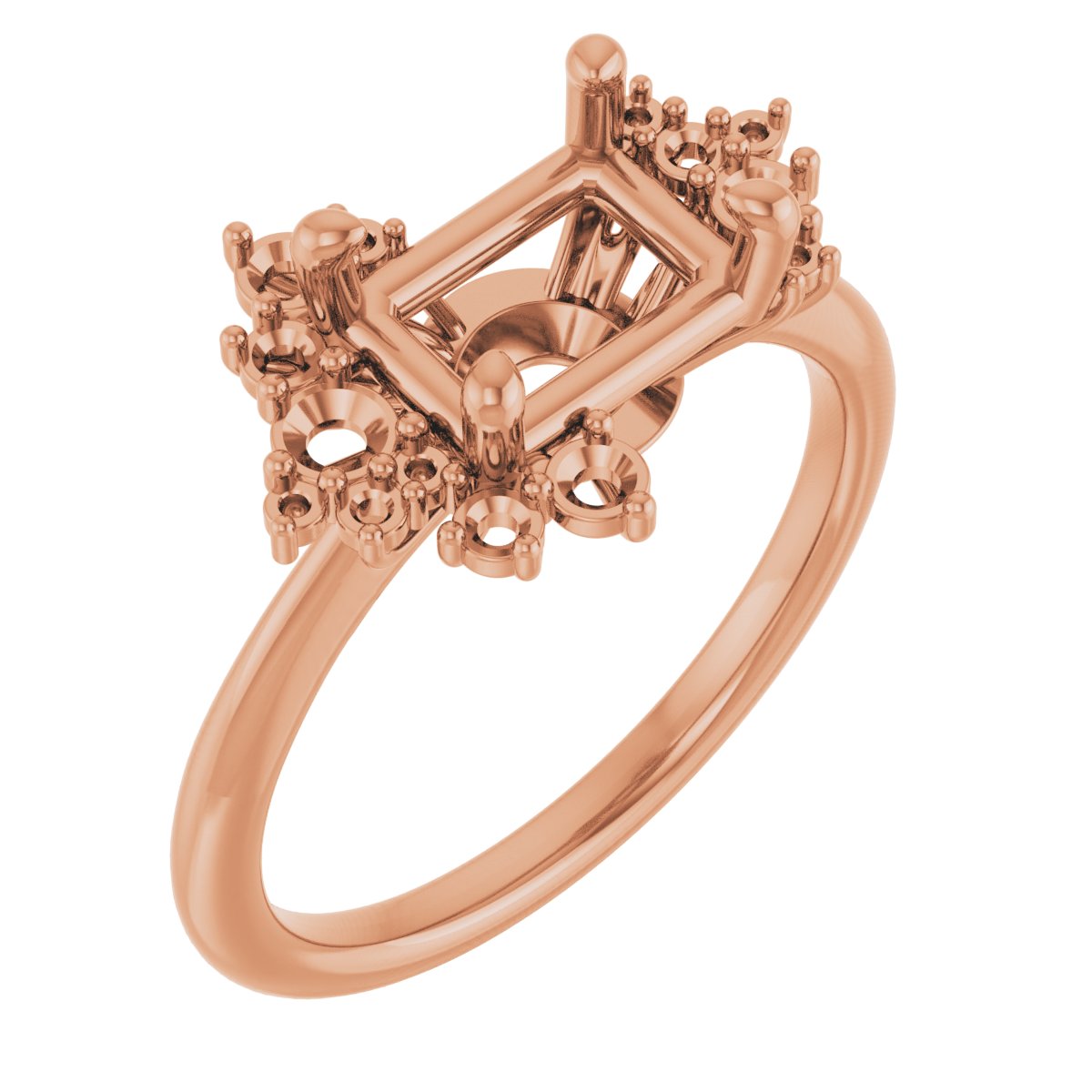 Accented Engagement Ring or Band