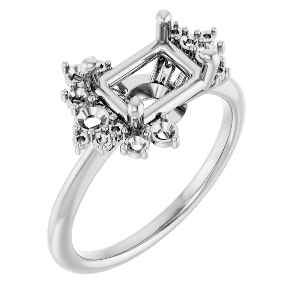 Accented Engagement Ring or Band