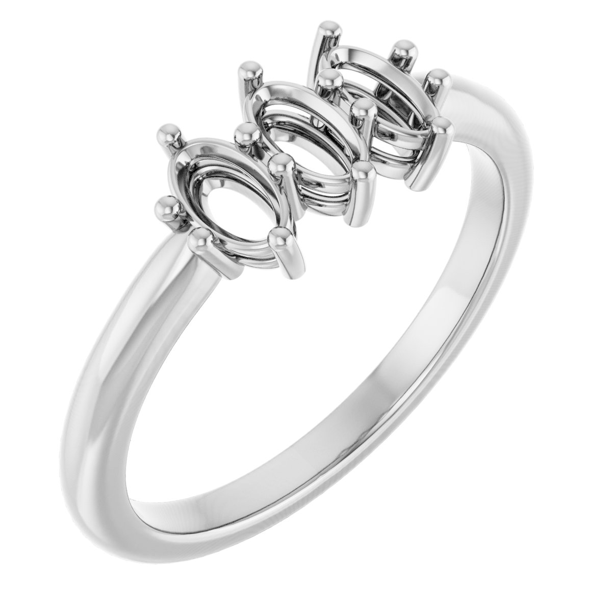 Three-Stone Anniversary Band