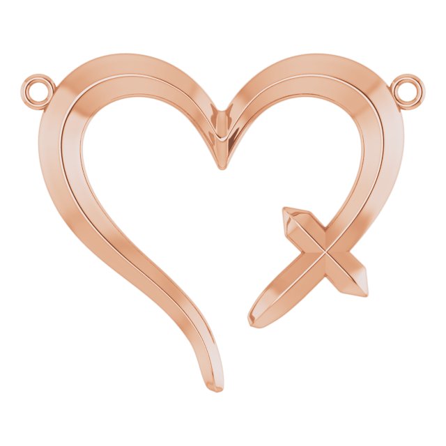 Cross & Heart Necklace or Center