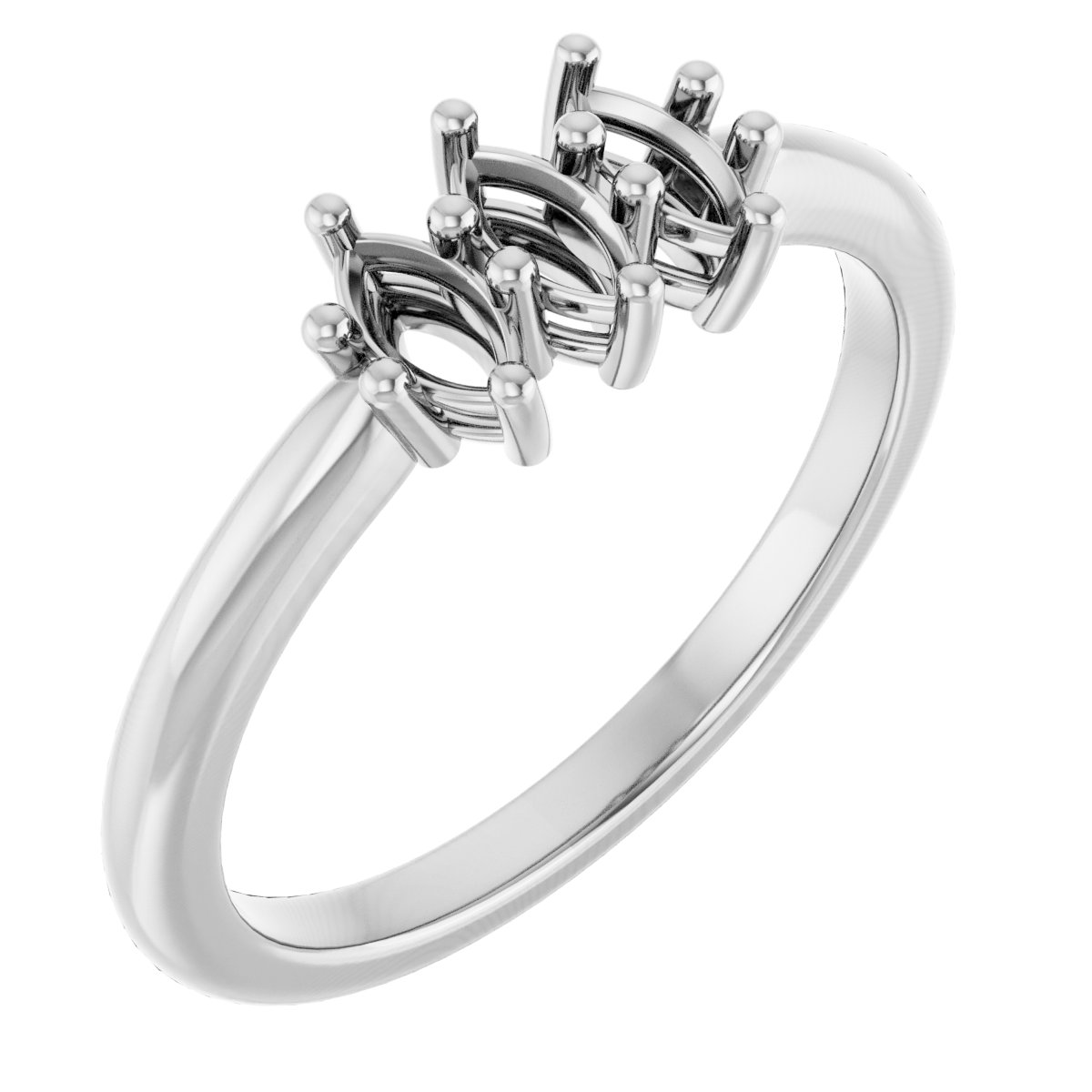 Three-Stone Anniversary Band