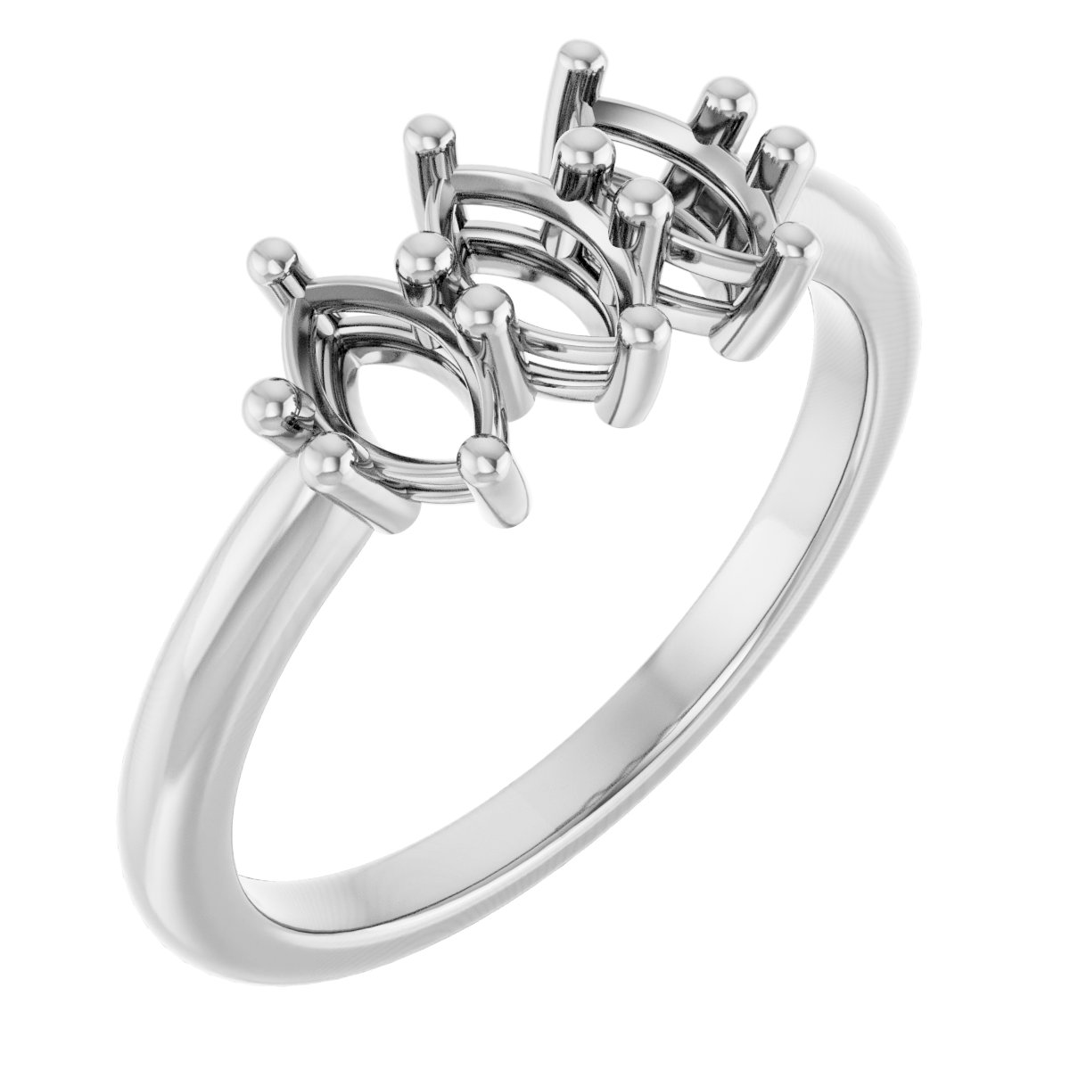 Three-Stone Anniversary Band