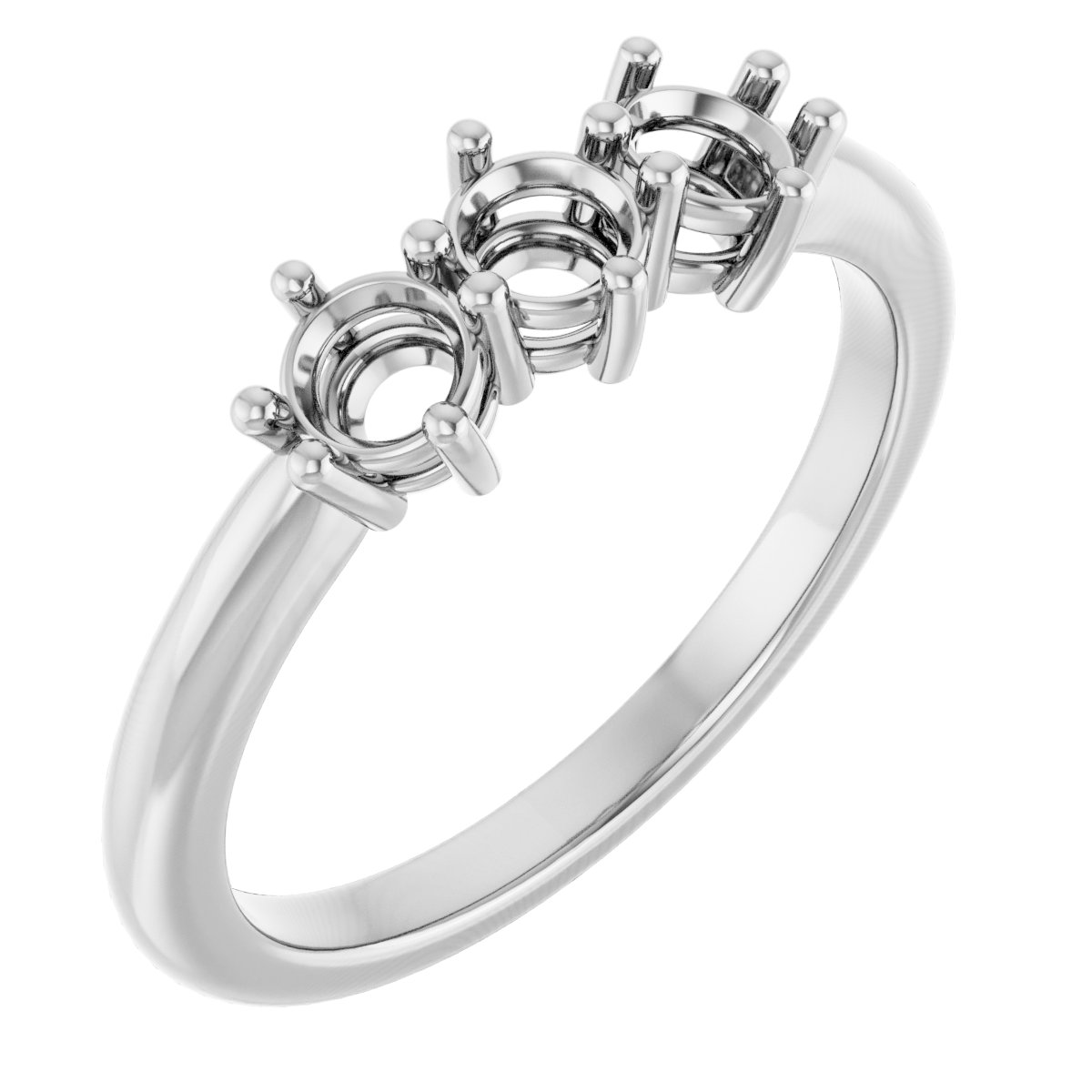 Three-Stone Anniversary Band
