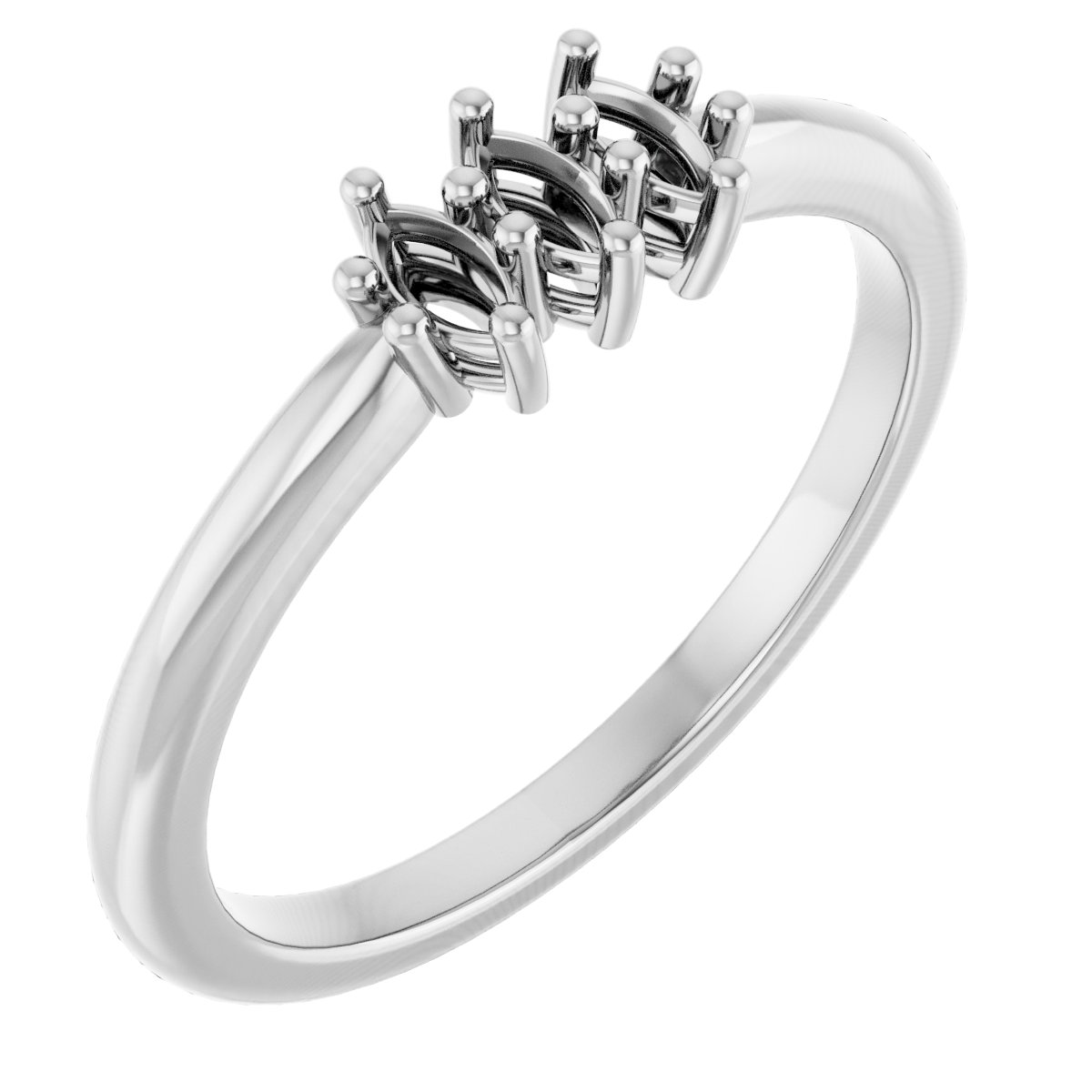 Three-Stone Anniversary Band
