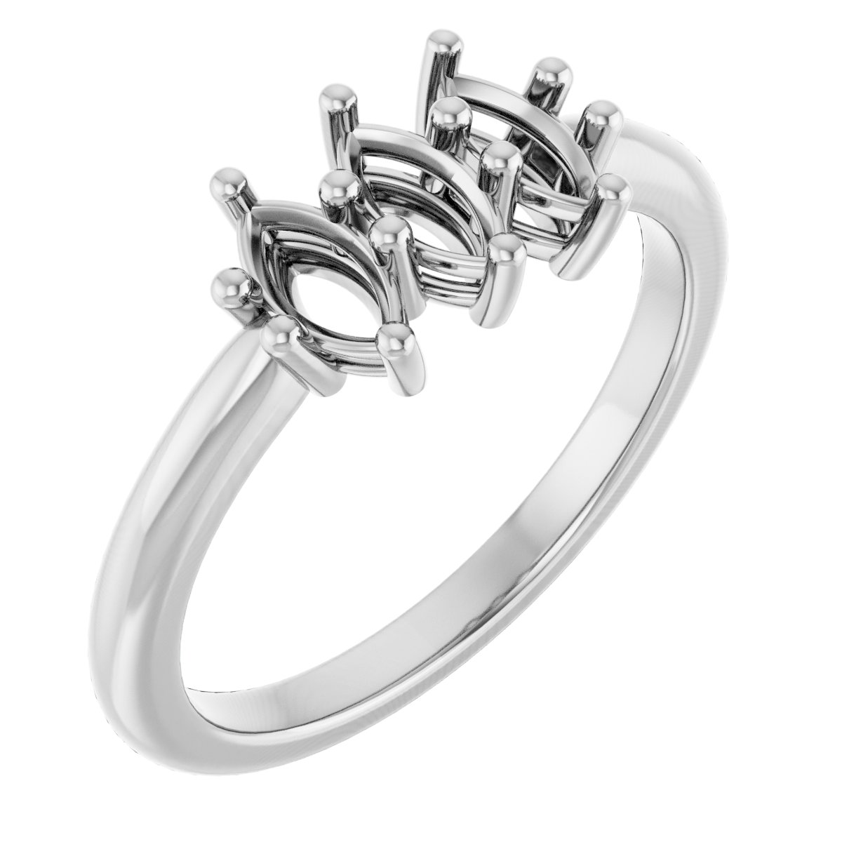 Three-Stone Anniversary Band