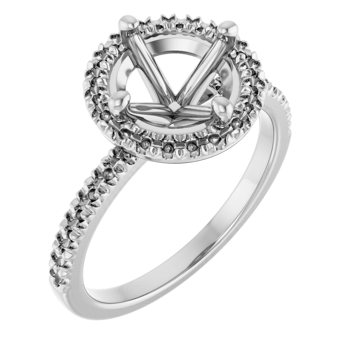 Halo-Style Engagement Ring