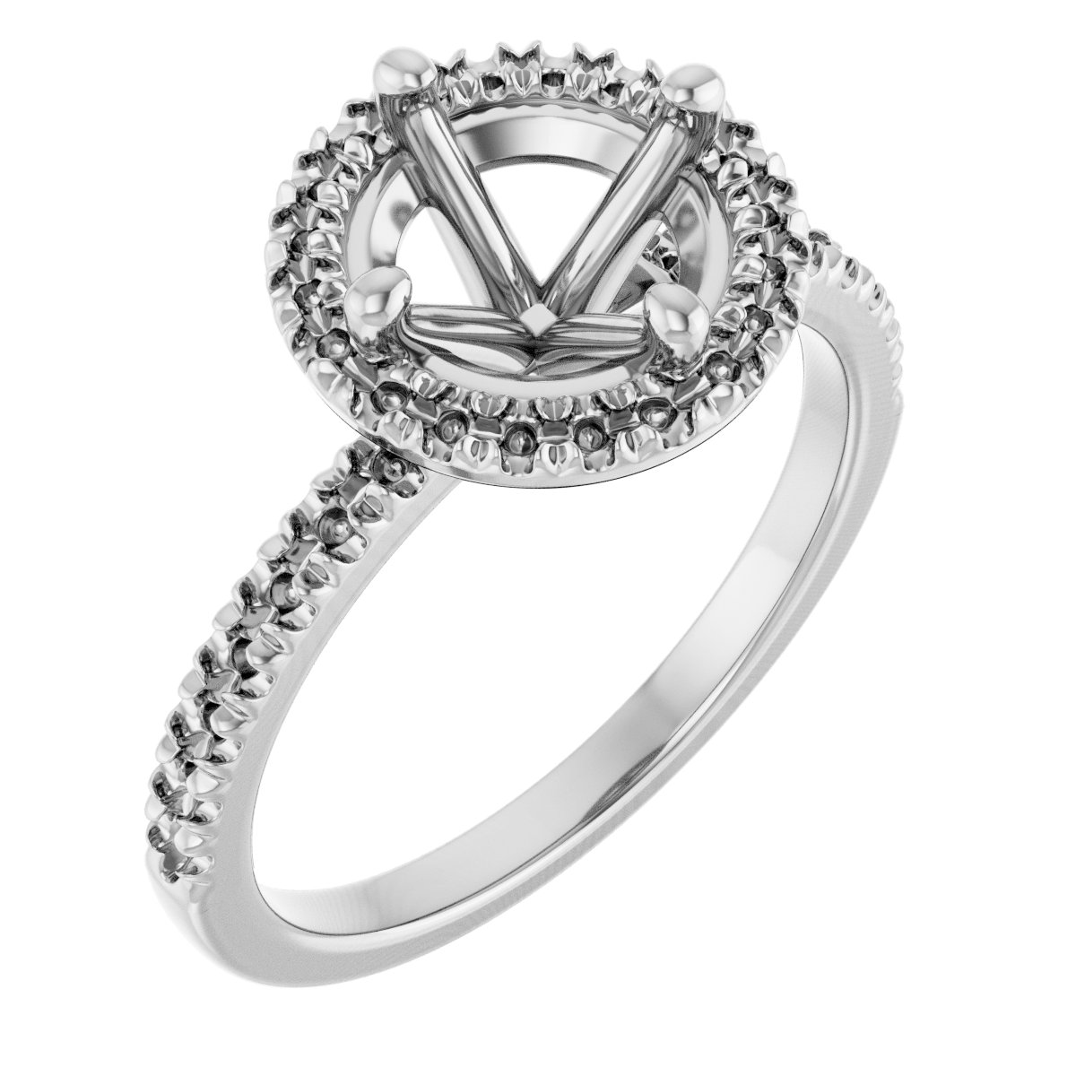 Halo-Style Engagement Ring