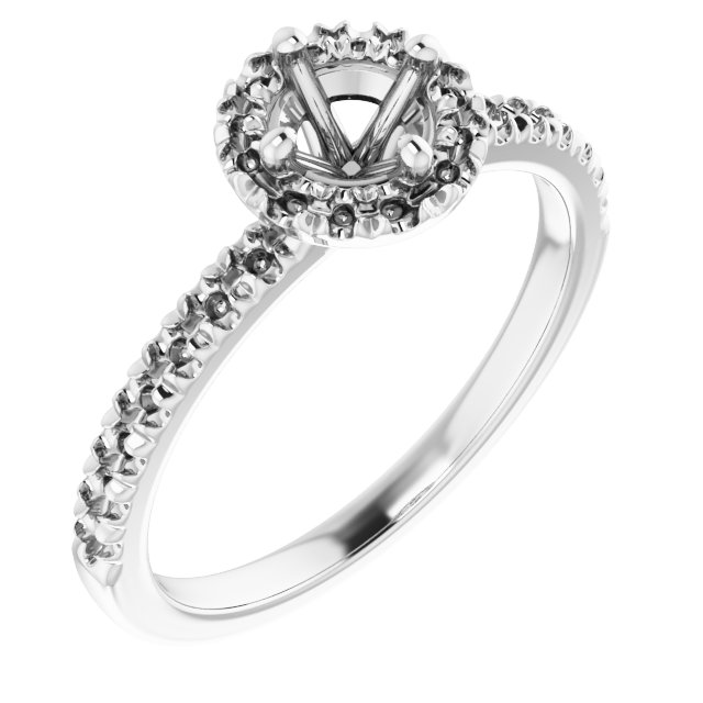 Halo-Style Engagement Ring