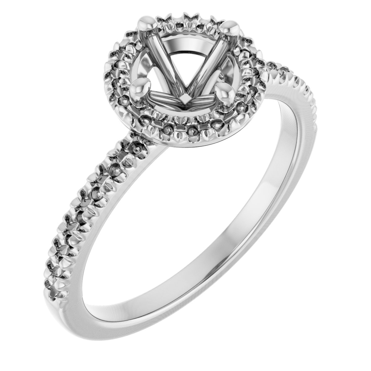 Halo-Style Engagement Ring