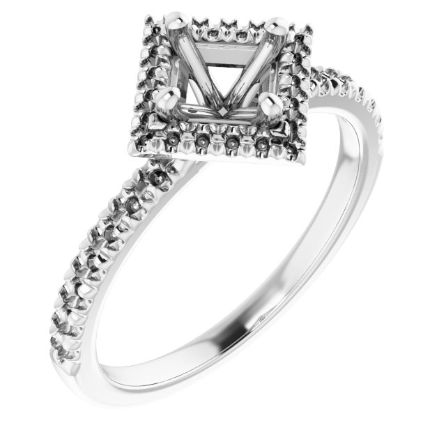 Halo-Style Engagement Ring