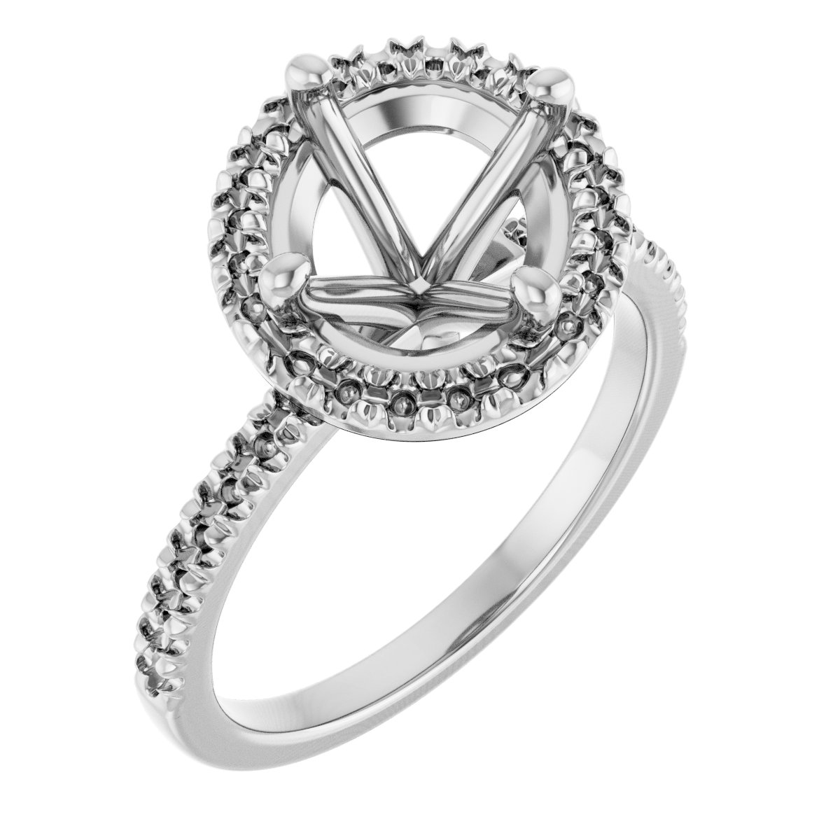 Halo-Style Engagement Ring