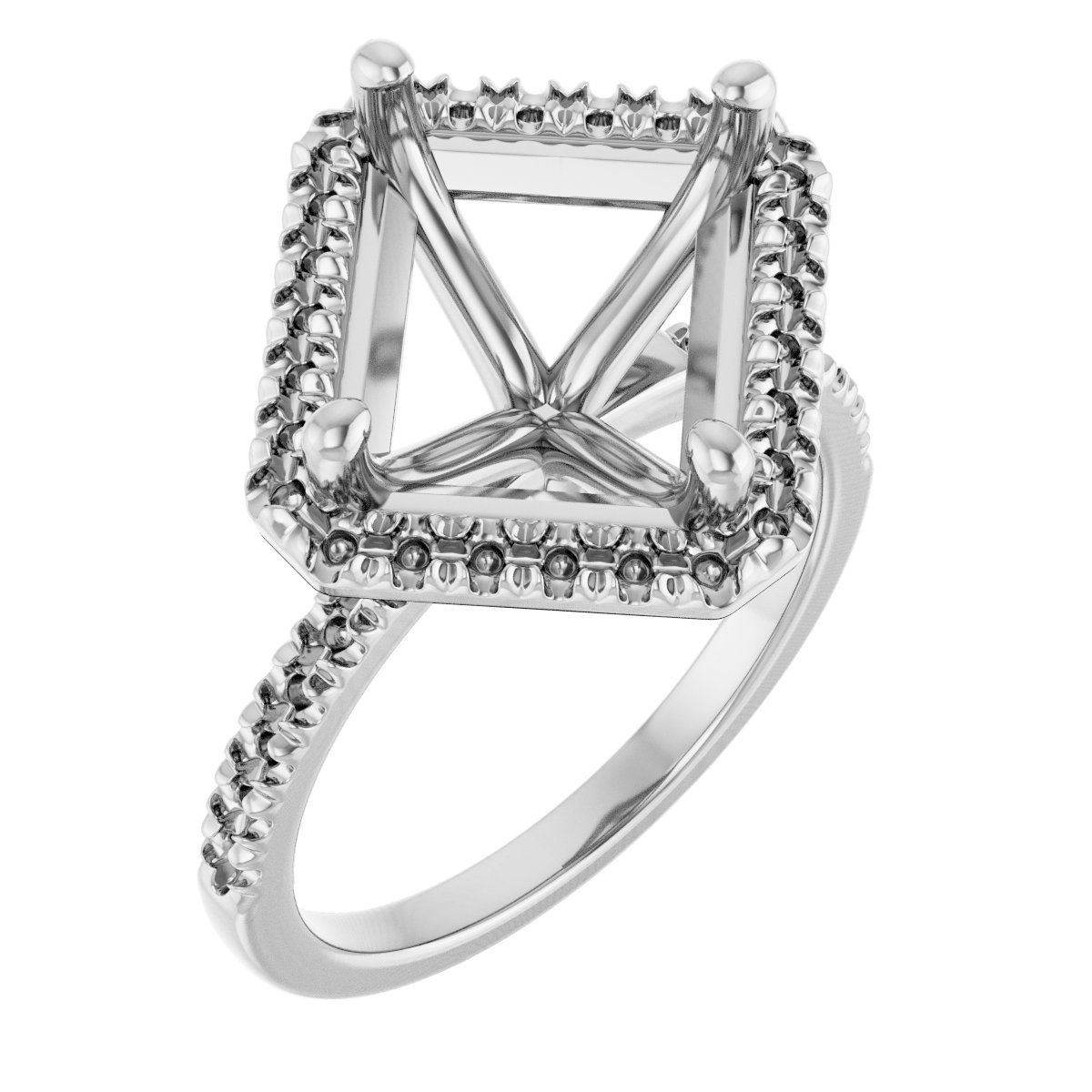 Halo-Style Engagement Ring