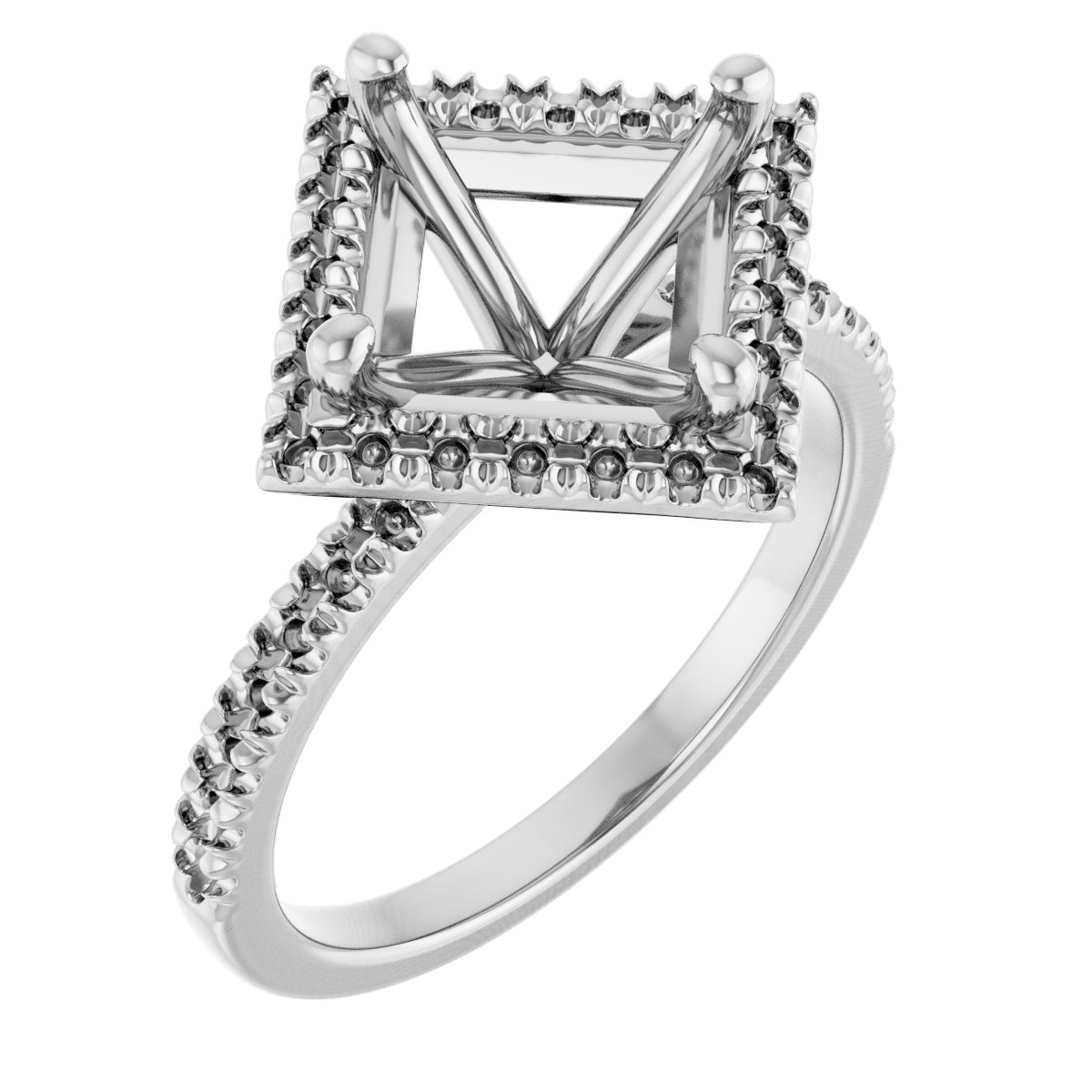 Halo-Style Engagement Ring