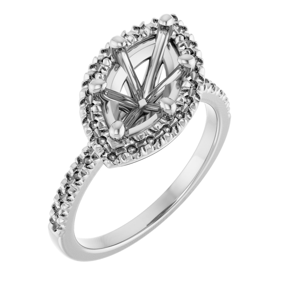 Halo-Style Engagement Ring