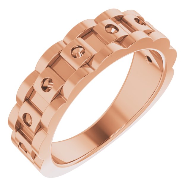 Accented Chain Link Ring