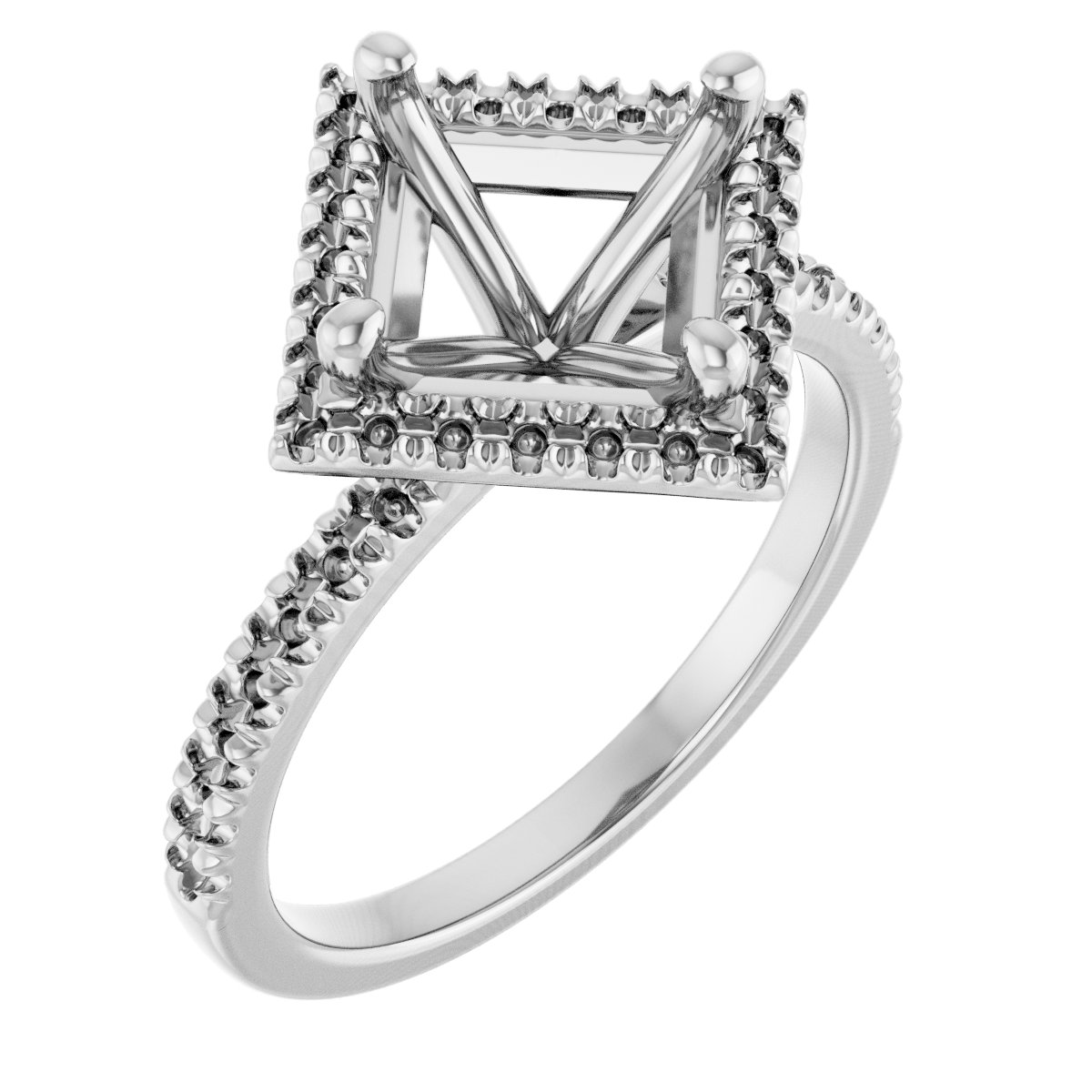Halo-Style Engagement Ring