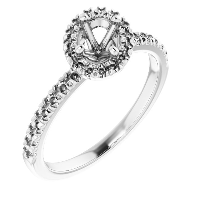 Halo-Style Engagement Ring