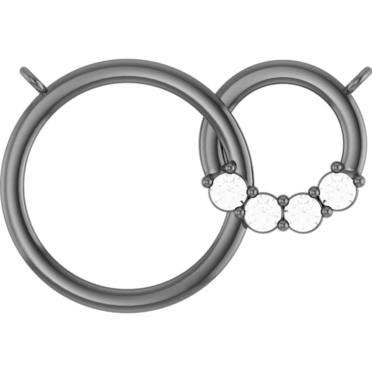 Family Interlocking Circle Necklace or Center