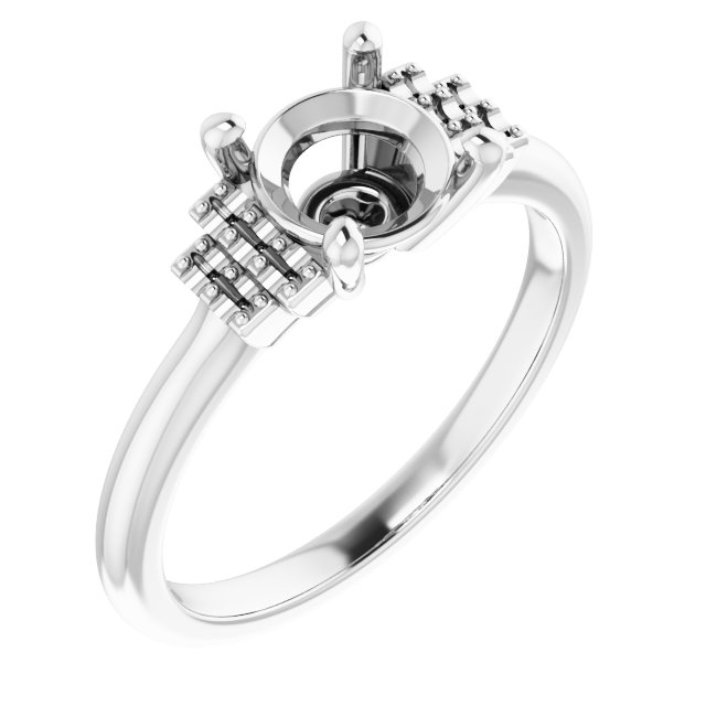 Accented Engagement Ring
