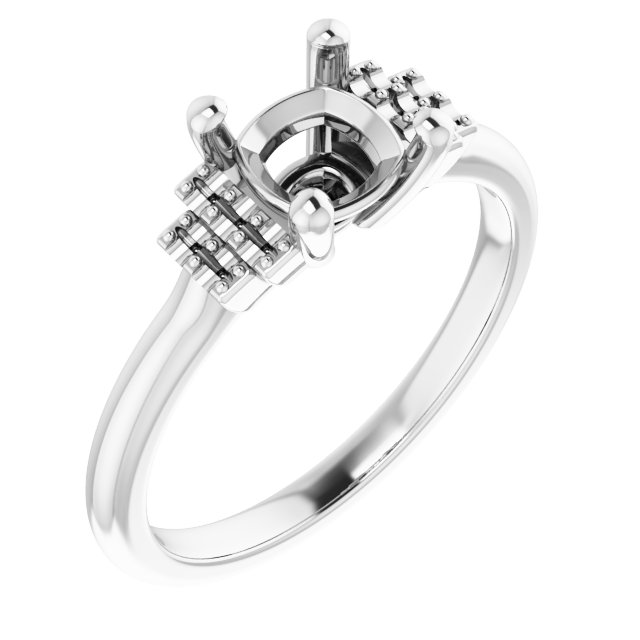Accented Engagement Ring