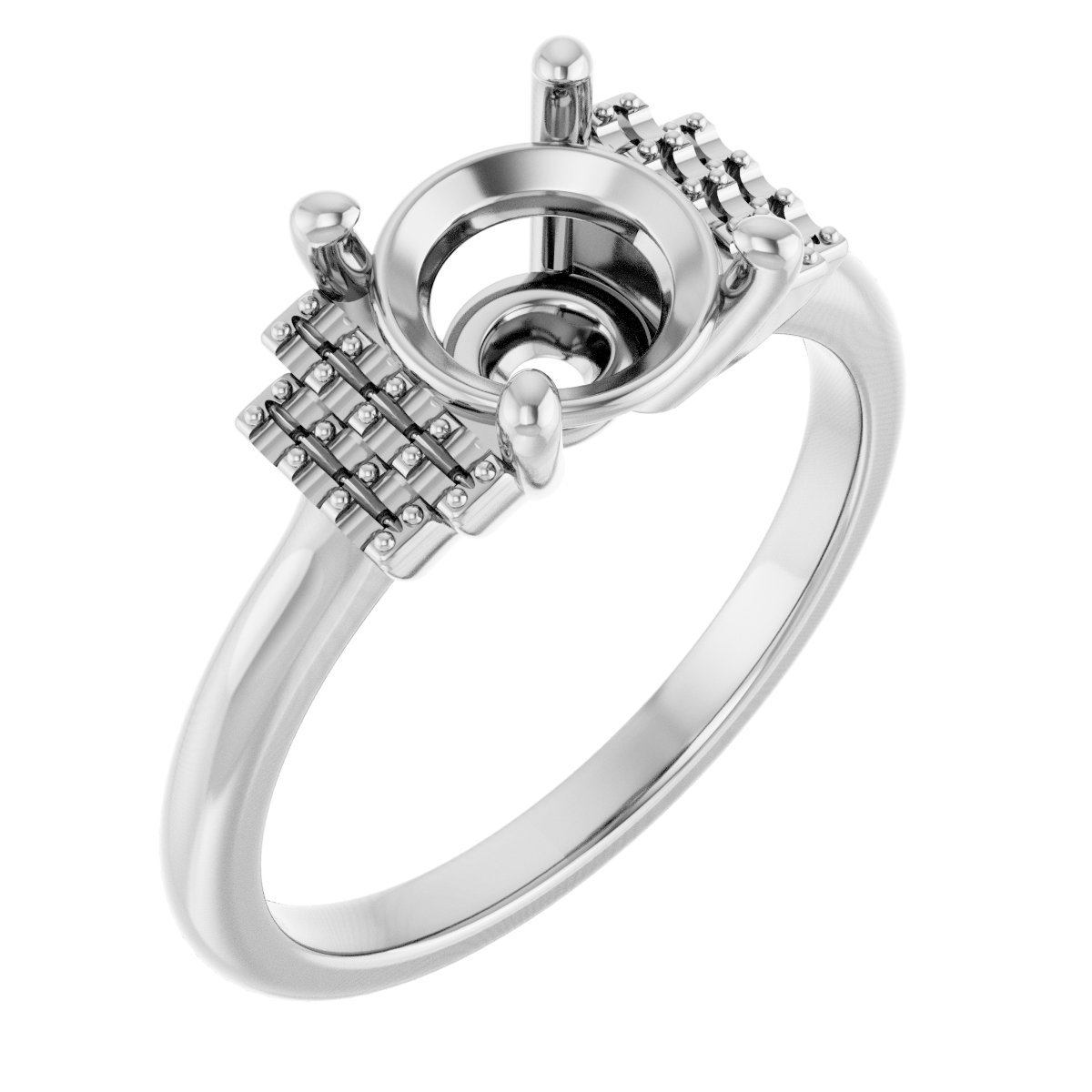 Accented Engagement Ring