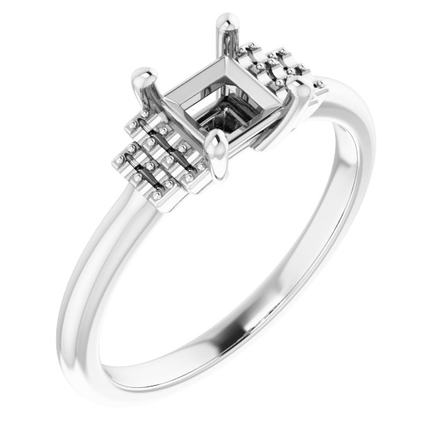 Accented Engagement Ring