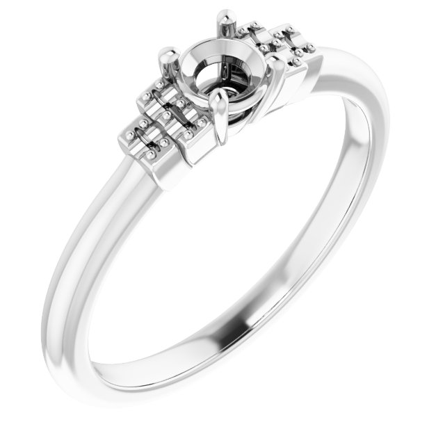 Accented Engagement Ring