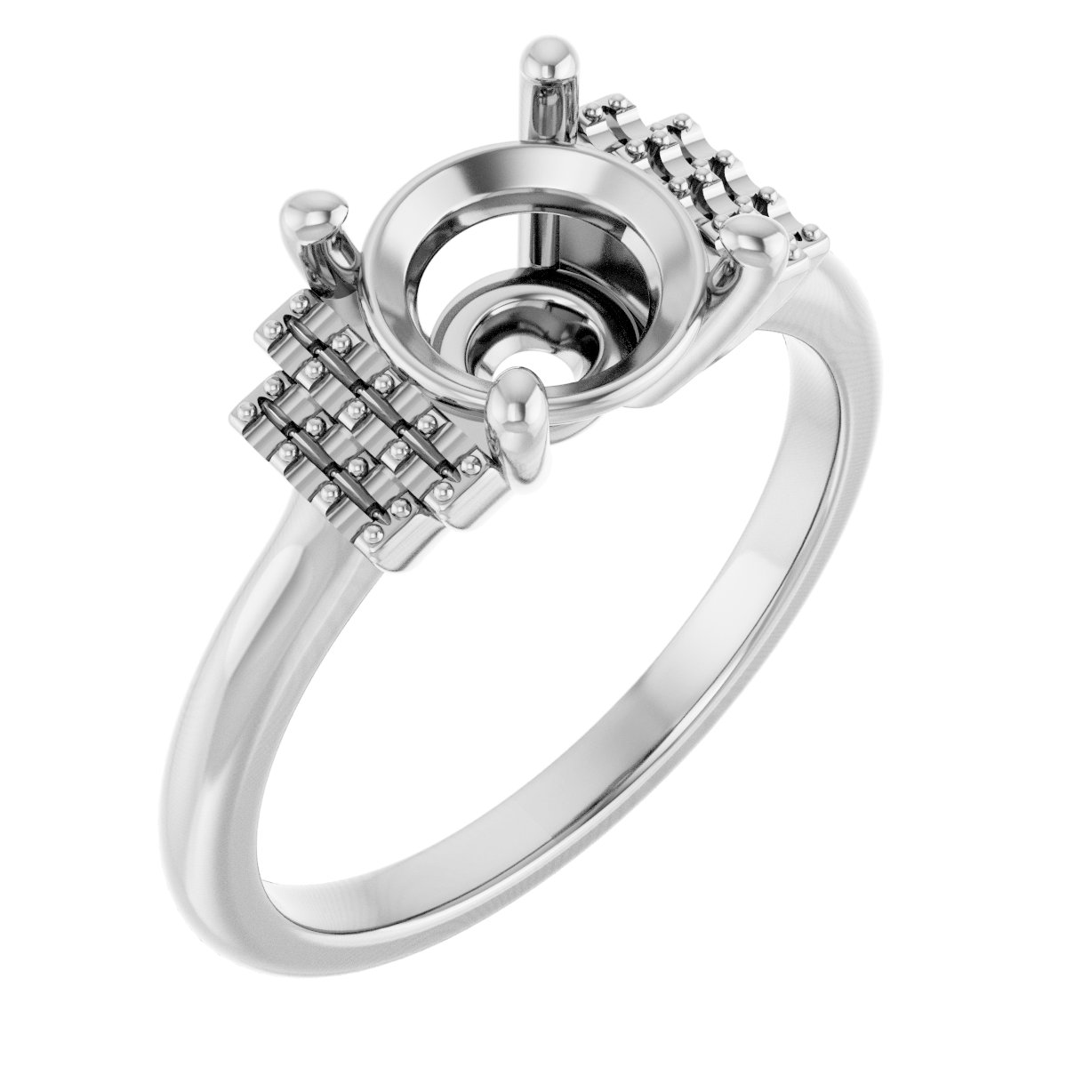 Accented Engagement Ring