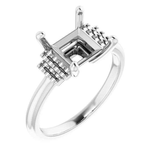 Accented Engagement Ring