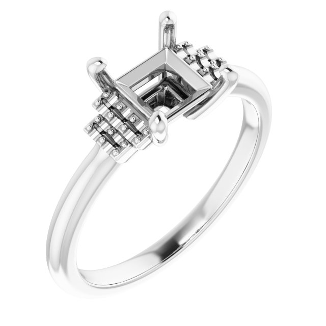 Accented Engagement Ring