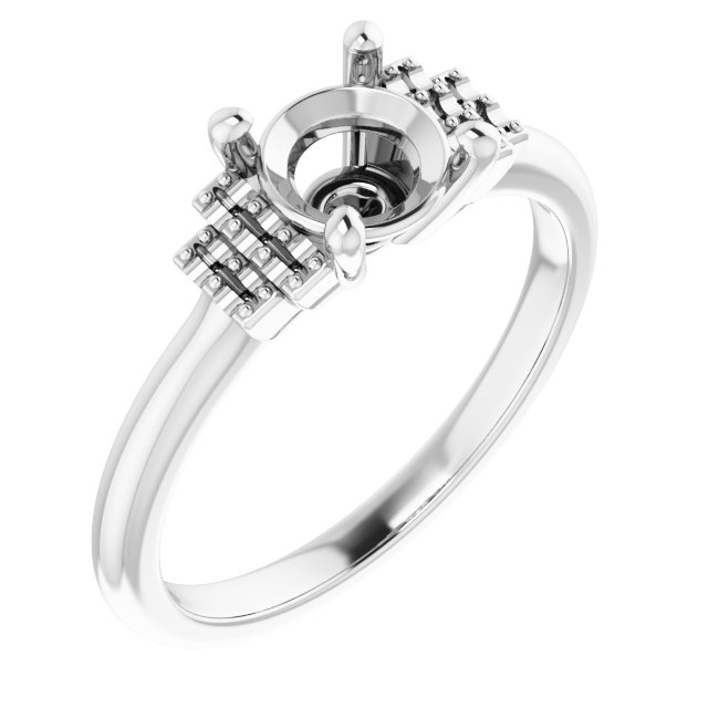 Accented Engagement Ring