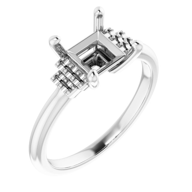 Accented Engagement Ring