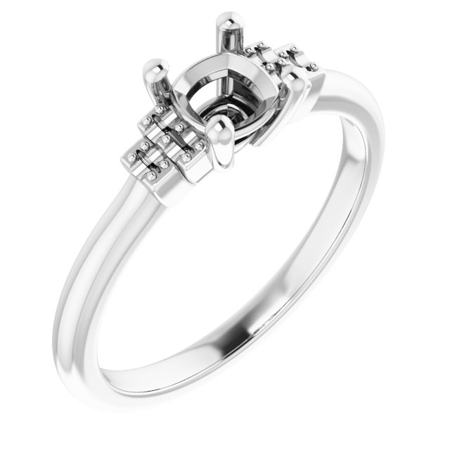 Accented Engagement Ring