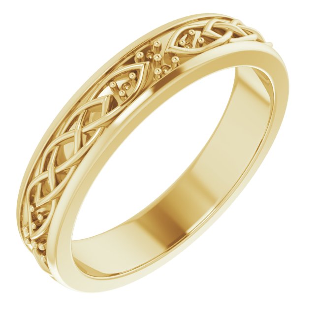14K Yellow .06 CTW Natural Diamond Eternity Band Size 7.5