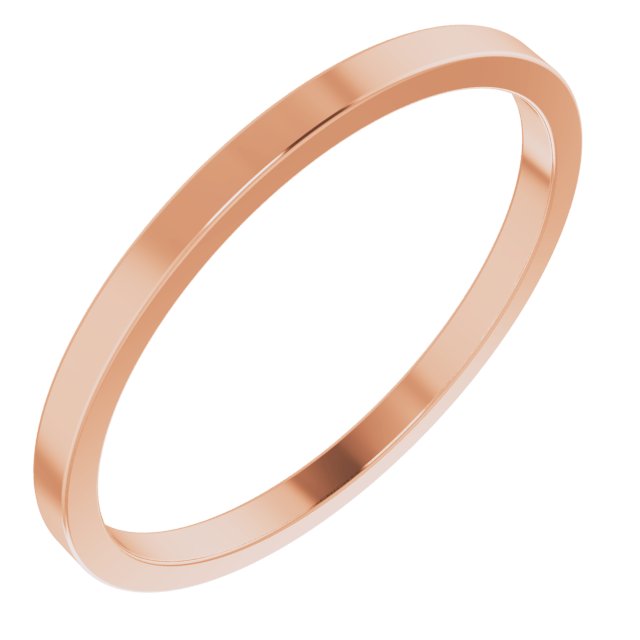 10K Rose 1.5 mm Flat Band Size 13<br>(Size 13)