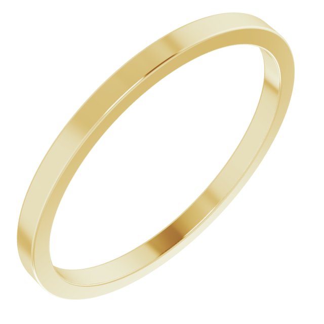 10K Yellow 1.5 mm Flat Band Size 13<br>(Size 13)