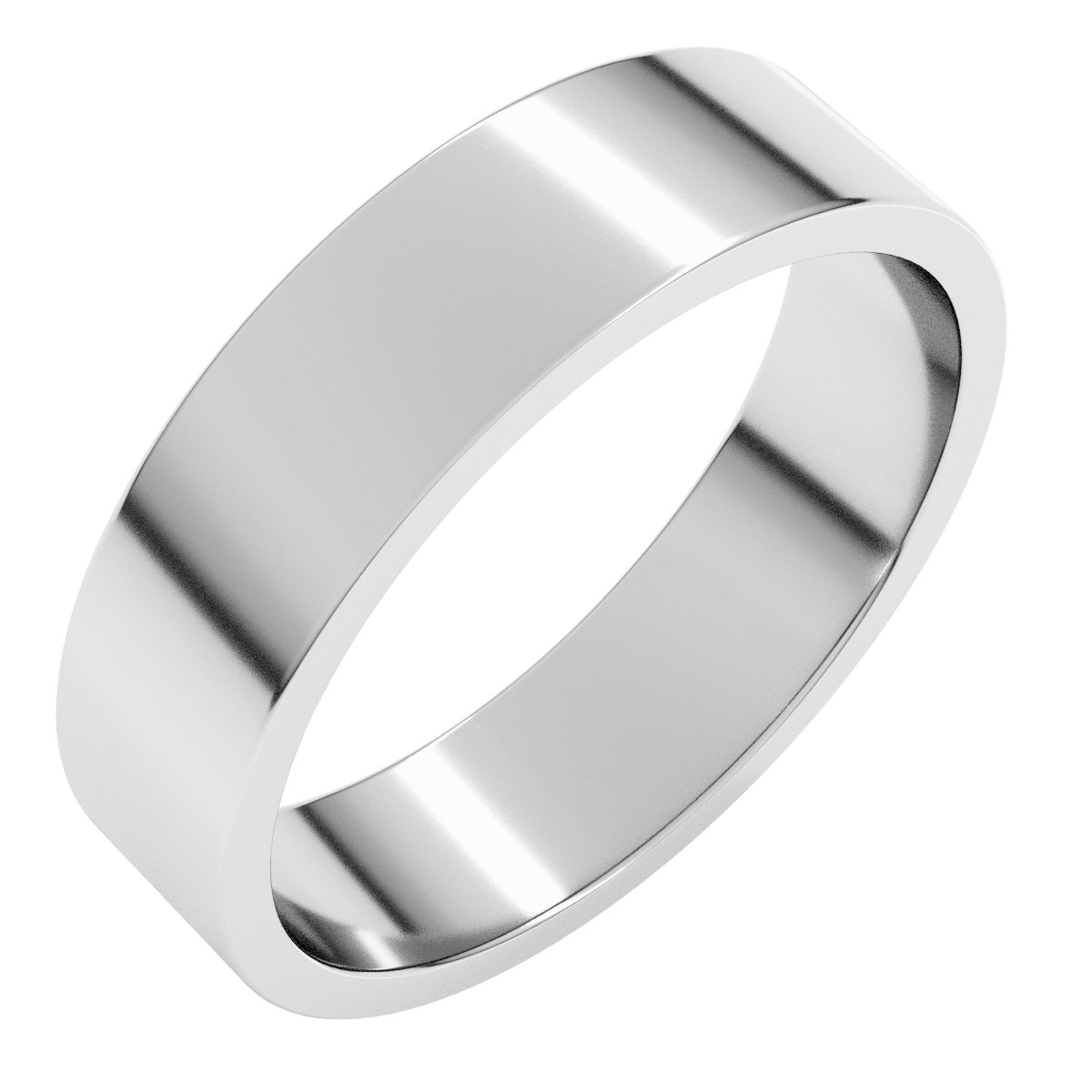 Sterling Silver 5 mm Flat Band Size 4