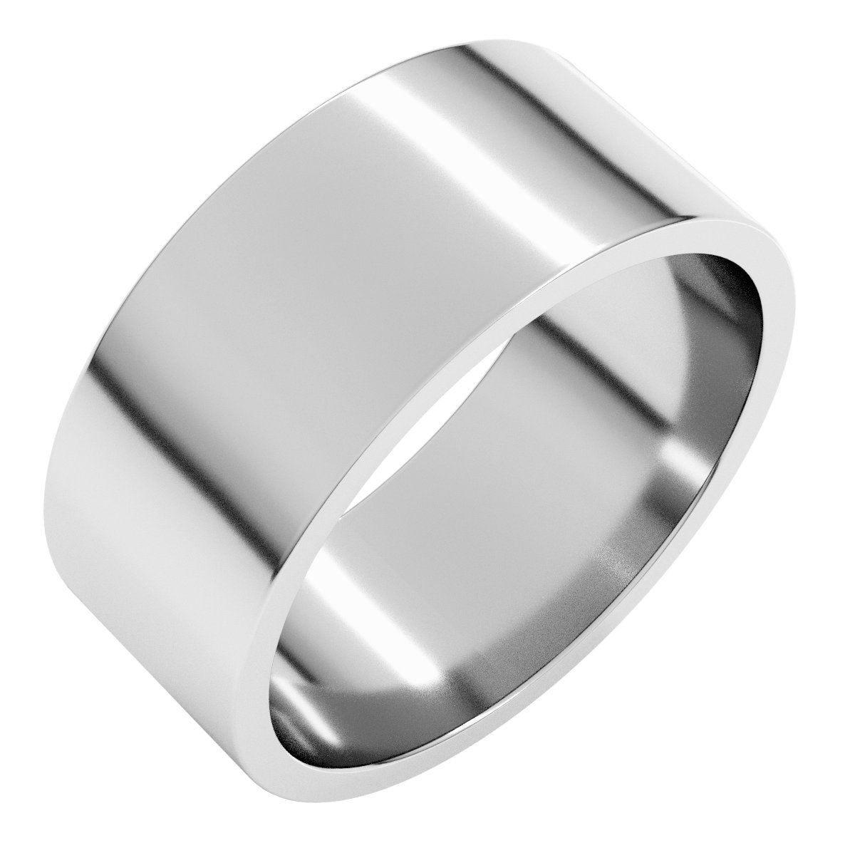 Sterling Silver 8 mm Flat Band Size 4