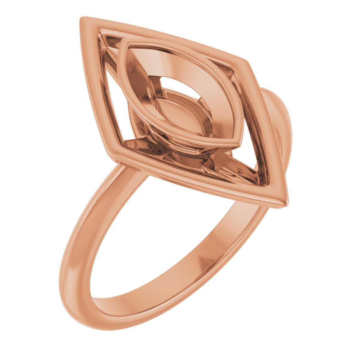 Bezel-Set Solitaire Engagement Ring or Band