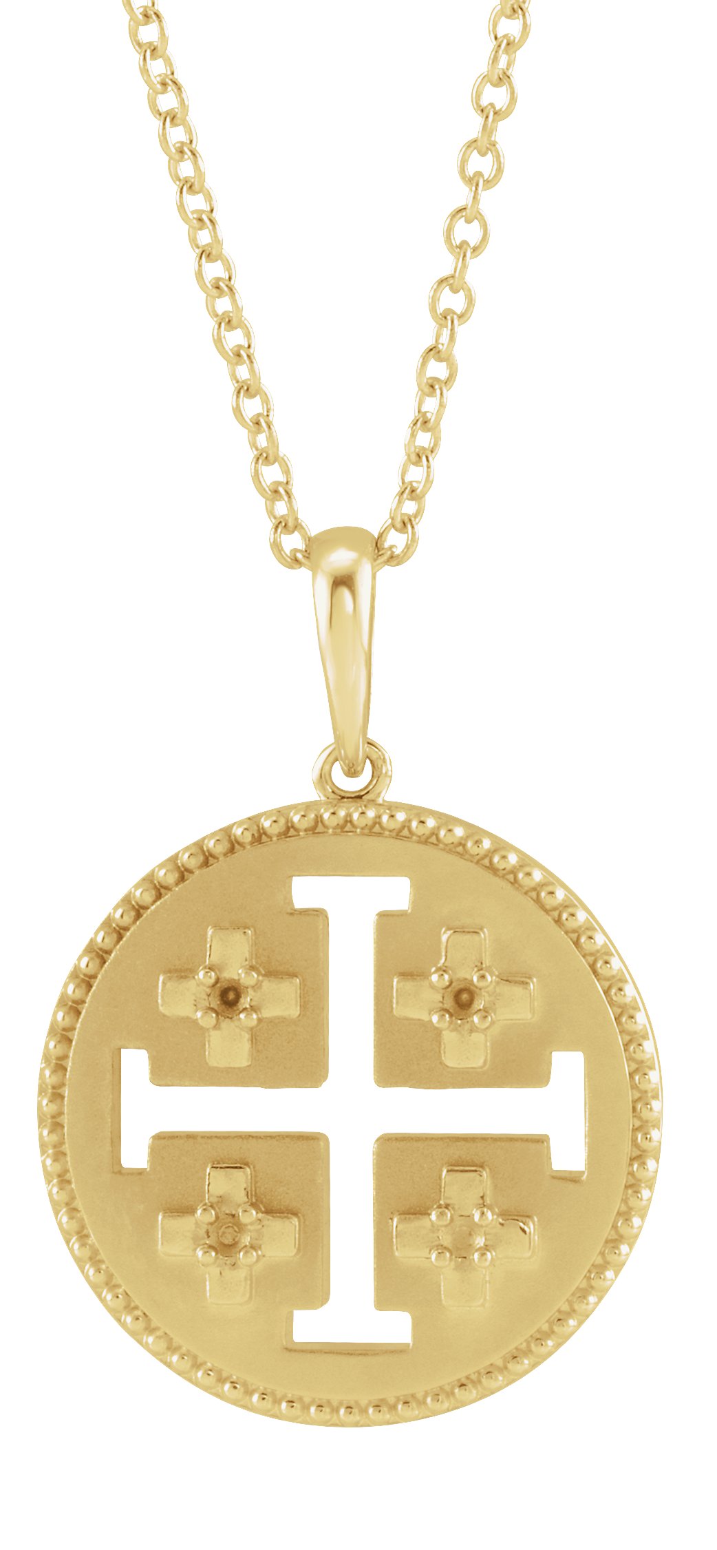 Jerusalem Cross Necklace or Pendant