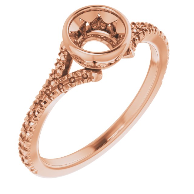 Bezel-Set Accented Engagement Ring or Band