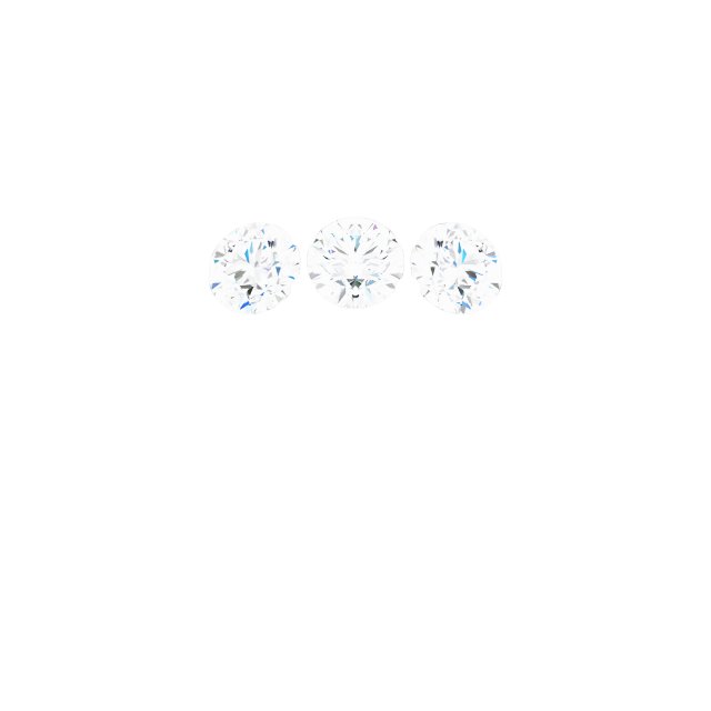 14K White 1/4 CTW Natural Diamond Three-Stone Bypass Ring