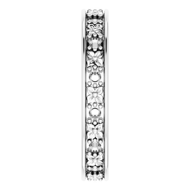 Floral Eternity Band view 4