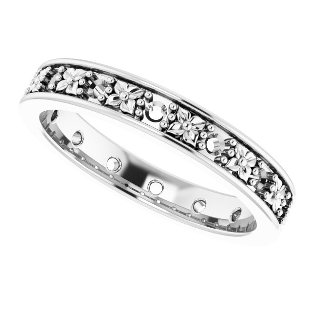Floral Eternity Band view 5